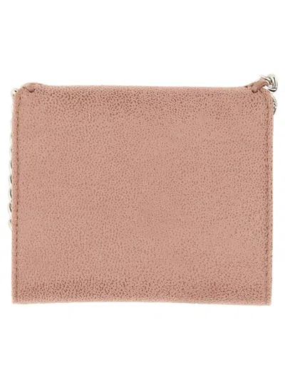 Shop Stella Mccartney Wallet "falabella" Small In Pink