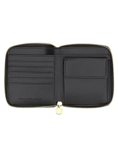 Shop Stella Mccartney Zipped Wallet In Black