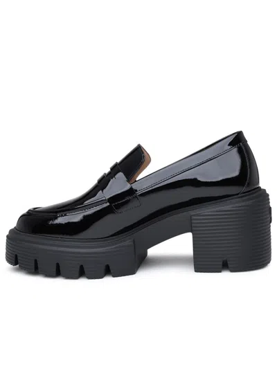 Shop Stuart Weitzman Black Patent Soho Loafers