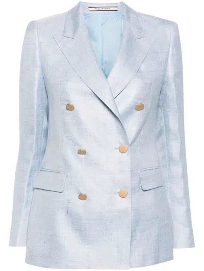Shop Tagliatore Paris Double-breasted Jacket Clothing In Blue