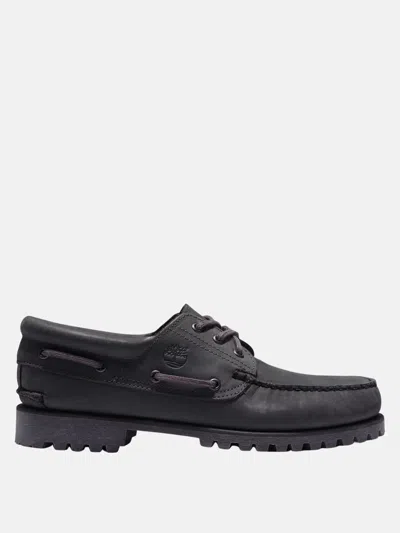 Shop Timberland Authentics 3 Eye Classic Lug Shoes In W081 Blackened Pearl