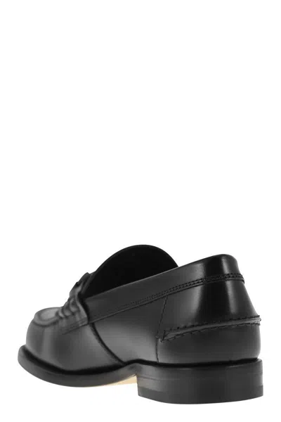 Shop Tod's Timeless Leather Loafer T In Black