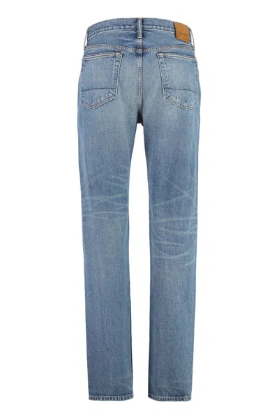 Shop Tom Ford 5-pocket Straight-leg Jeans In Denim
