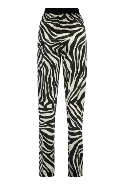 Shop Tom Ford Printed Silk Pants In Animalier