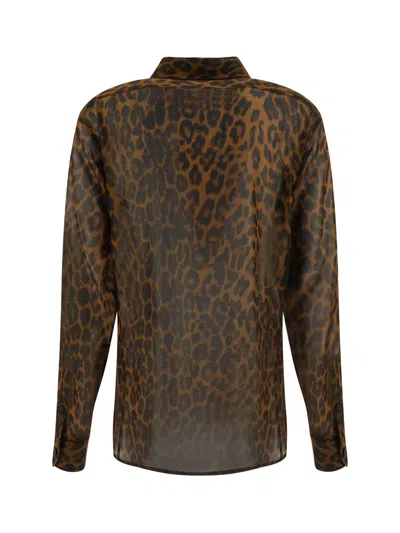 Shop Tom Ford Shirts In Camel