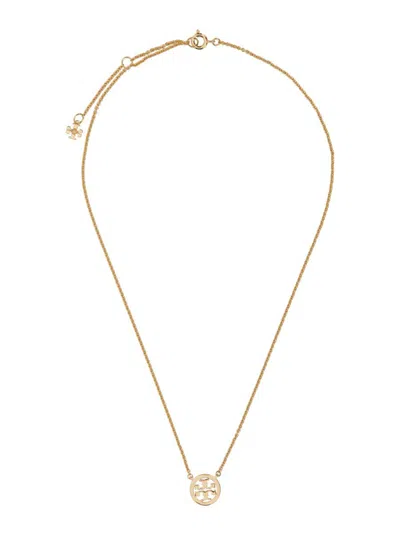 Shop Tory Burch Pave "miller" Necklace In Gold