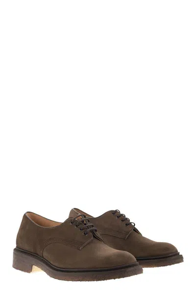 Shop Tricker's Daniel - Suede Leather Lace-up In Brown