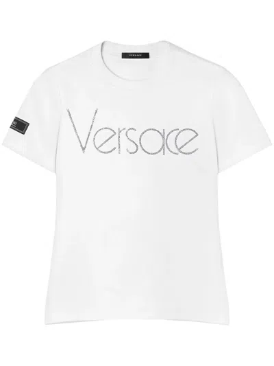 Shop Versace T-shirt Clothing In White