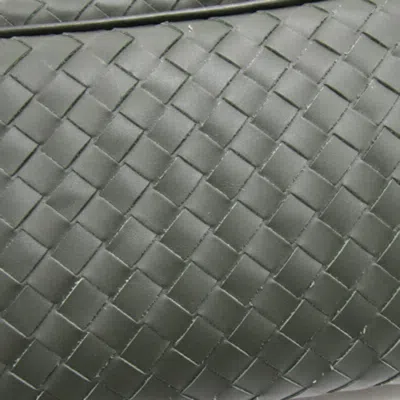 Shop Bottega Veneta Intrecciato Khaki Leather Clutch Bag ()