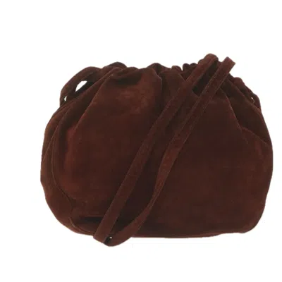 Pre-owned Chanel Burgundy Suede Shoulder Bag ()