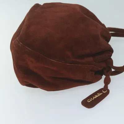 Pre-owned Chanel Burgundy Suede Shoulder Bag ()
