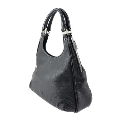 Pre-owned Chanel Lune Black Leather Shoulder Bag ()