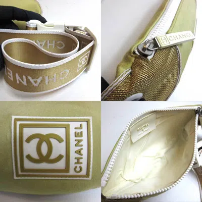 Pre-owned Chanel Sport Line Beige Synthetic Shoulder Bag ()