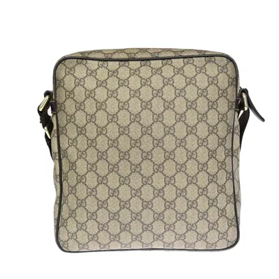 Shop Gucci Gg Plus Beige Canvas Shoulder Bag ()