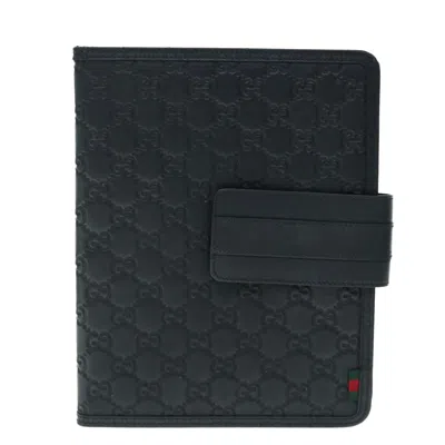 Shop Gucci Ssima Black Canvas Wallet  ()