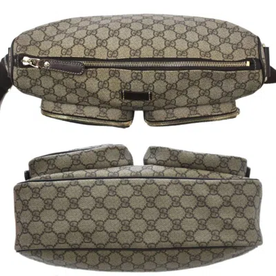 Shop Gucci Ophidia Grey Leather Shoulder Bag ()
