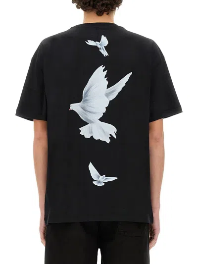 Shop 3paradis 3.paradis "freedom" T-shirt In Black