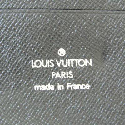 Pre-owned Louis Vuitton Organizer Black Leather Wallet  ()
