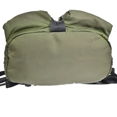 Shop Prada Khaki Synthetic Backpack Bag ()