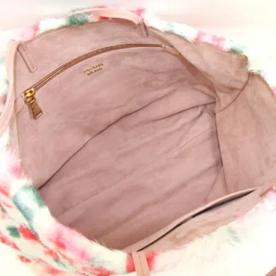 Shop Prada Multicolour Fur Tote Bag ()