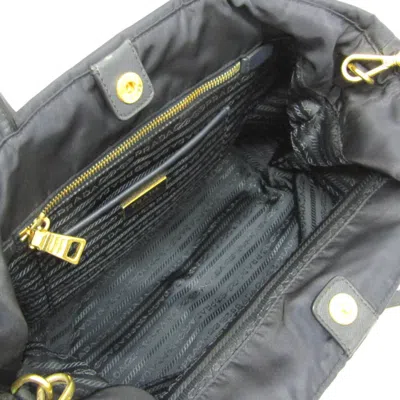 Shop Prada Tessuto Navy Synthetic Tote Bag ()