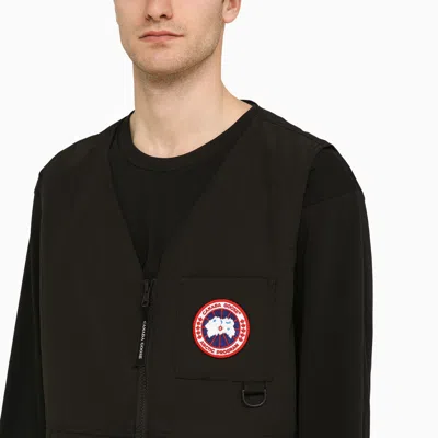 Shop Canada Goose Canmore Zipped Waistcoat Black