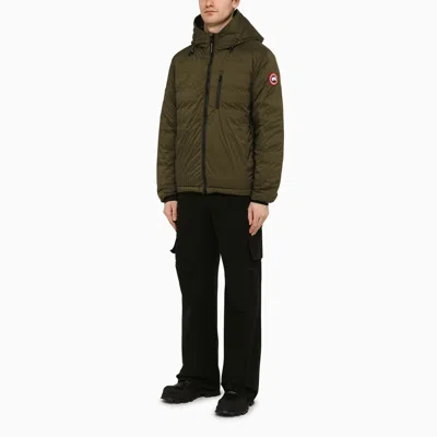 Shop Canada Goose Lodge Down Jacket Military Green