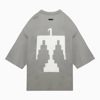 Shop Fear Of God T Shirt With Thunderbird Milano Paris Sky Embroidery