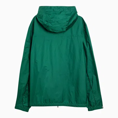 Shop Moncler Etiache Green Nylon Waterproof Jacket