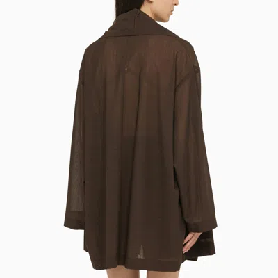 Shop Philosophy Brown Wool Blend Over Jacket