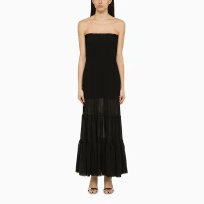 Shop Rotate Birger Christensen Black Sleeveless Long Dress