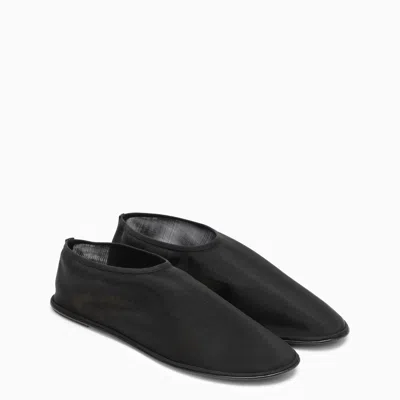 The Row Stella Shearling-lined Leather Ballet Flats