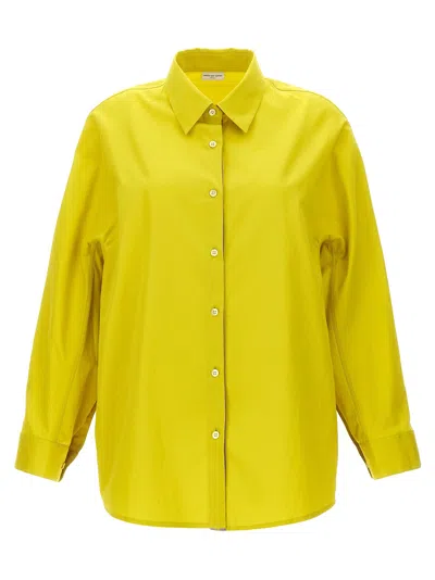 Shop Dries Van Noten Casio Shirt, Blouse Yellow