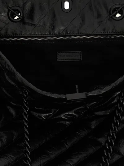 Shop Balenciaga Carry All Crush Tote Bag Black