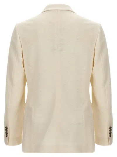 Shop Circolo 1901 Double-breasted Blazer White