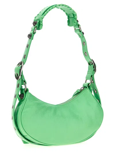 Shop Balenciaga Le Cagole Xs Crossbody Bags Green