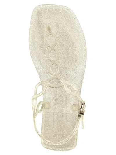 Shop Sergio Rossi Mermaid Sandals Silver
