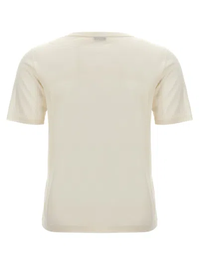 Shop Kiton Silk Cashmere T-shirt White
