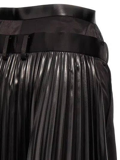 Shop Junya Watanabe Skirt Insert Pants Black