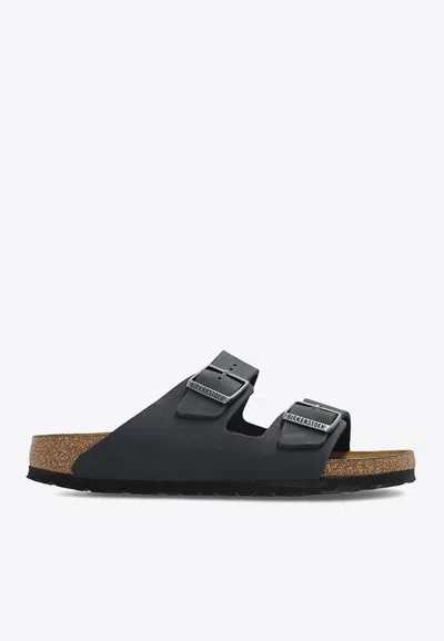 Birkenstock Arizona Oiled Leather Sandals In Blue