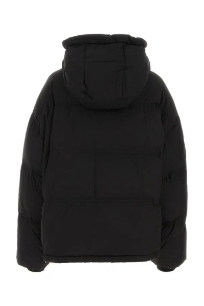 Shop Ami Alexandre Mattiussi Ami Woman Black Nylon Down Jacket