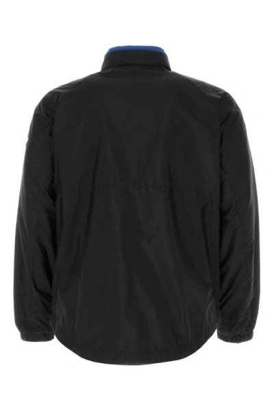 Shop Moncler Man Black Nylon Octano Jacket