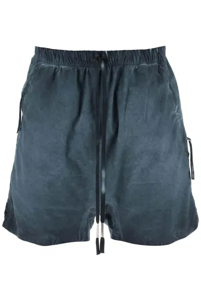Shop Boris Bidjan Saberi Linen And Cotton Baggy Bermuda Shorts