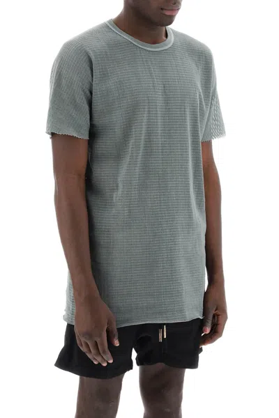 Shop Boris Bidjan Saberi Cotton Perforated T Shirt