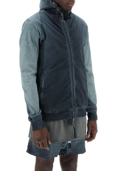 Shop Boris Bidjan Saberi Hybrid Sweatshirt With Zip And Hood