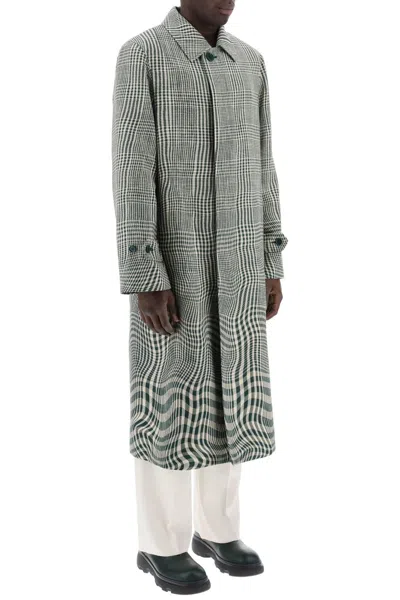 Shop Burberry Houndstooth Car Coat With