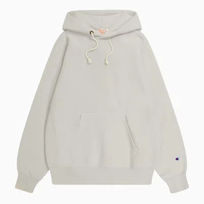 Shop Champion Light Grey Cotton Blend Hoodie