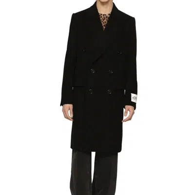 Shop Dolce & Gabbana Double Breasted Wool Coat