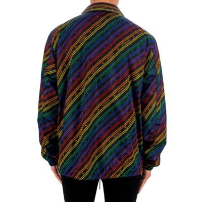 Shop Givenchy Rainbow Chain Nylon Jacket