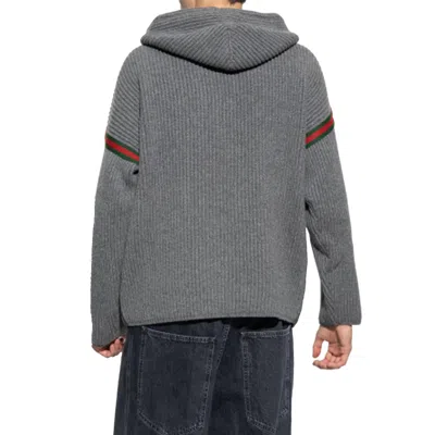 Shop Gucci Wool Zipped Sweatshirt